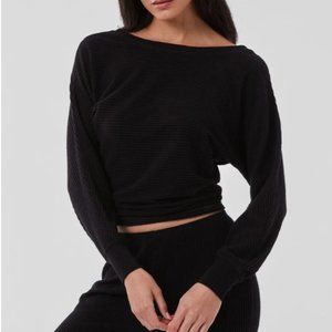 Noli Serene dolman sweater Top Black XS NEW $80